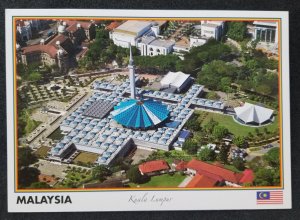 [AG] P347 Malaysia Kuala Lumpur National Mosque Islamic Worship (postcard) *New