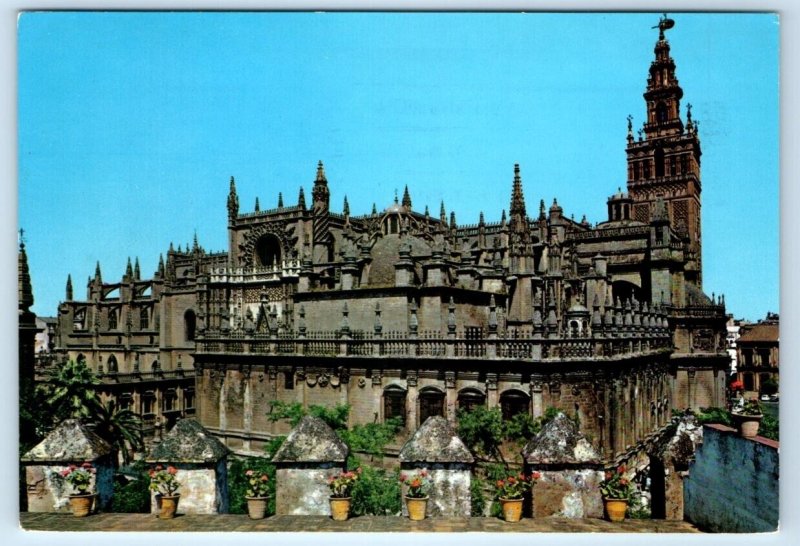 SEVILLA Cathedral 4x6 SPAIN Postcard