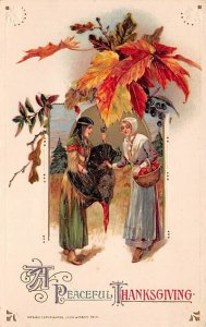 Artist Samuel Schmucker Vintage Thanksgiving Postcard