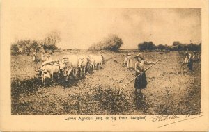 ITALY agricultural scene painting