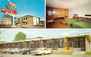 MONTREAL, Quebec Canada   MONTREAL TOURIST MOTEL  Room/TV   Roadside  Postcard