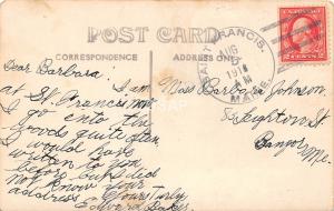 A71/ Fort Kent Maine Me RPPC Real Photo Postcard 1913 Convent Building 