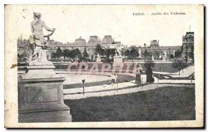 Postcard Old Paris Tuileries Garden