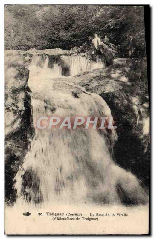 Old Postcard Treignac Leap of Virolle