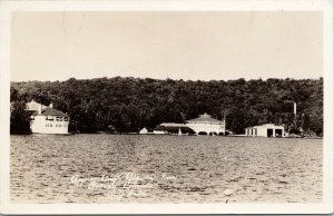 Approaching Bigwin Inn Lake of Bays Muskoka Ontario ON Bain RPPC Postcard F16