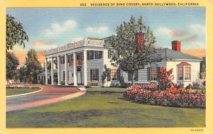 Residence of Bing Crosby North Hollywood, California USA Unused 