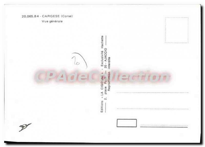 Postcard Modern Cargese Vue Generale