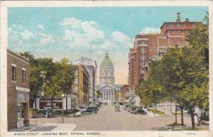 Kansas Topeka Ninth Street Looking West 1926