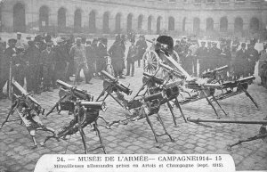 FRANCE MUSEE DE L'ARMEE CAMPAIGNE 1914-5 GUNS WW1 MILITARY POSTCARD WNC 416