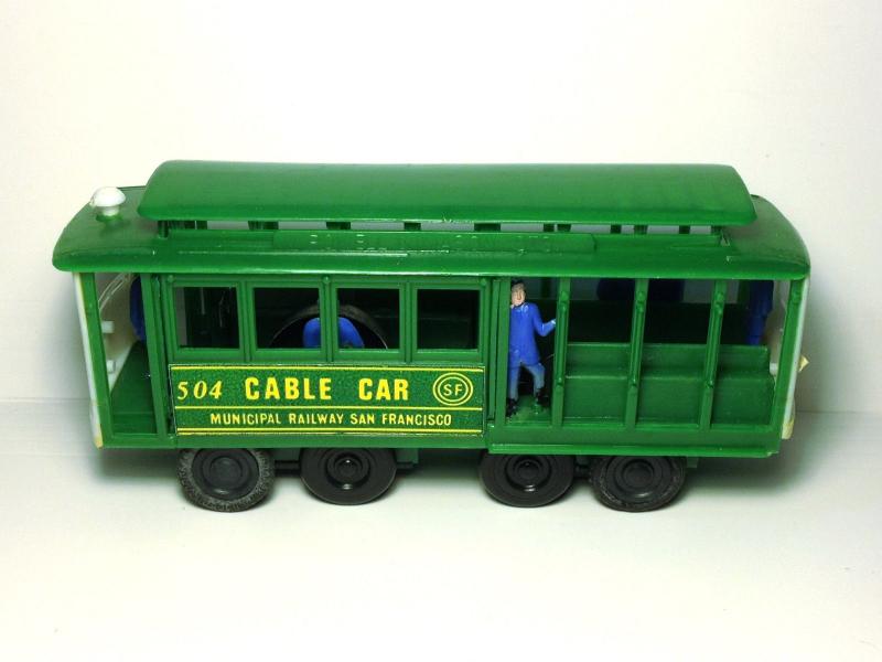 Vintage SAN FRANCISCO CABLE CAR 1970s Toy Trolley RINGING BELL Smith News Co 504