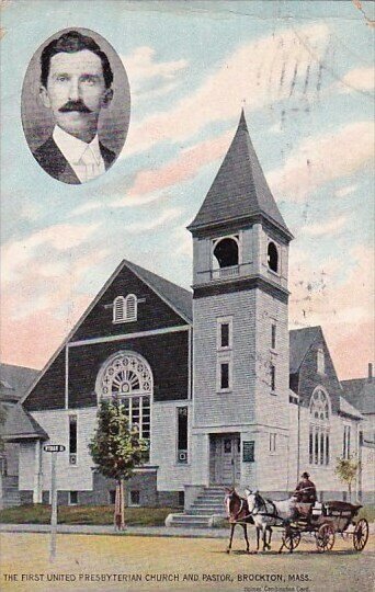 Massachusetts Brockton The First United Presbyterian Church And Pastor 1912