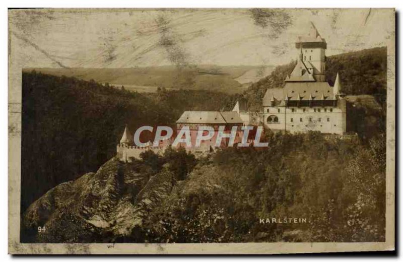 Old Postcard Karlstein