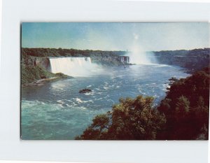 Postcard Niagara Falls From Rainbow Bridge, Niagara Falls