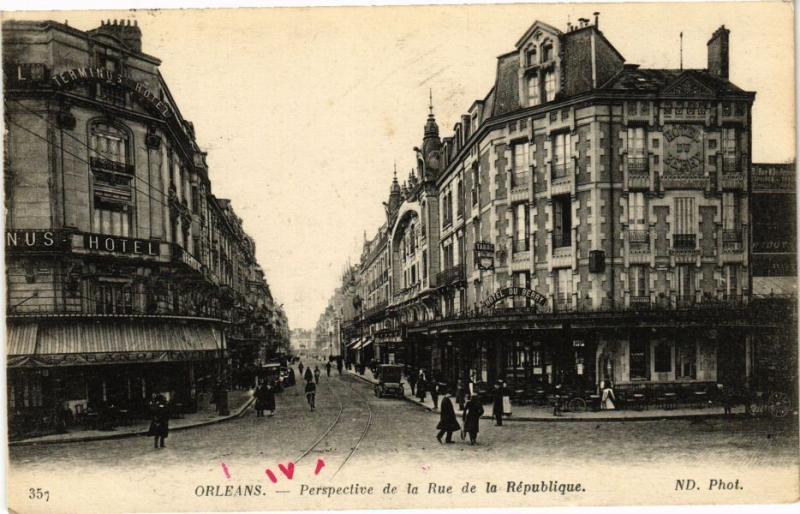 CPA ORLÉANS-Perspective de la Rue de la Republique (265067)