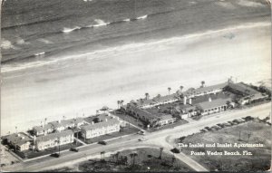 Vtg 1950s The Inlet and Innlet Apartments Ponte Vedra Florida FL Postcard