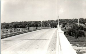 1940s US Highway 75 Viaduct Bridge Nebraska City Nebraska RPPC Photo Postcard