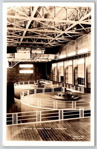 Power House Interior View Norris Dam Tennessee TN RPPC Real Photo Postcard