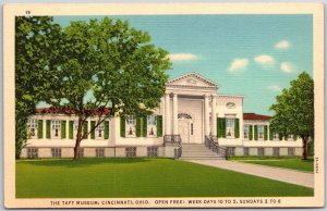 Taft Museum Cincinnati Ohio OH Open Free Weekdays 10-5 Weekends 2-6 Postcard