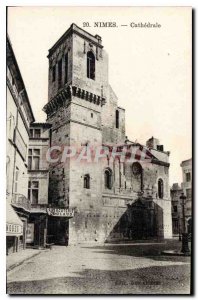 Postcard Old Nimes Cathedral