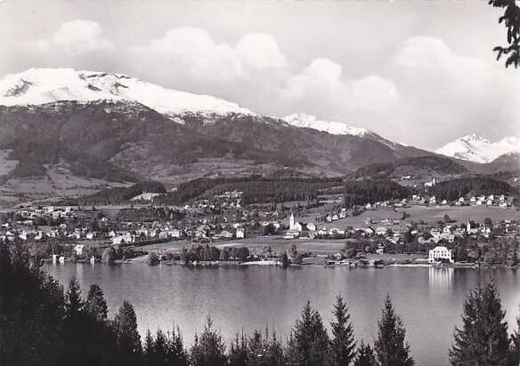 Austria Seeboden am Millstaettersee mit Gmeineck und Kaernten Real Photo