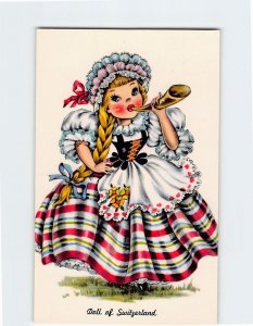 Postcard Doll of Switzerland