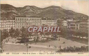 Old Postcard Toulon Place de la Liberte