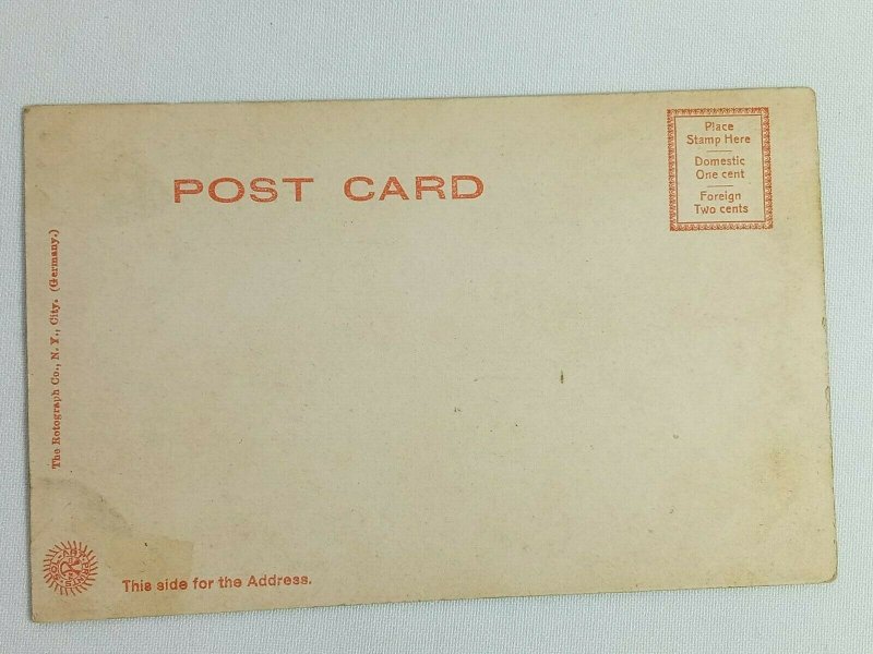 Vintage Postcard 1900's Long Island Light Boston Harbor MA Massachusetts
