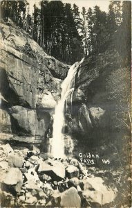 1920s Coos County Oregon Golden Falls RPPC Postcard 25-11432