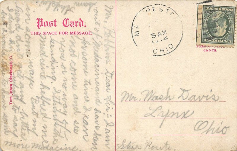 LPS33 Cincinnati Ohio Postcard Cincinnati Fire Department Hook and Ladder