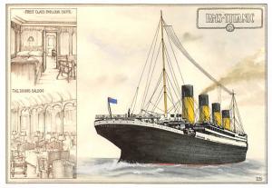 RMS Titanic Modern White Star Line Ship Steamer Unused 