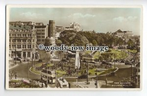 tq0100 - Hants - Looking down onto the Square c1940s, in Bournemouth - Postcard