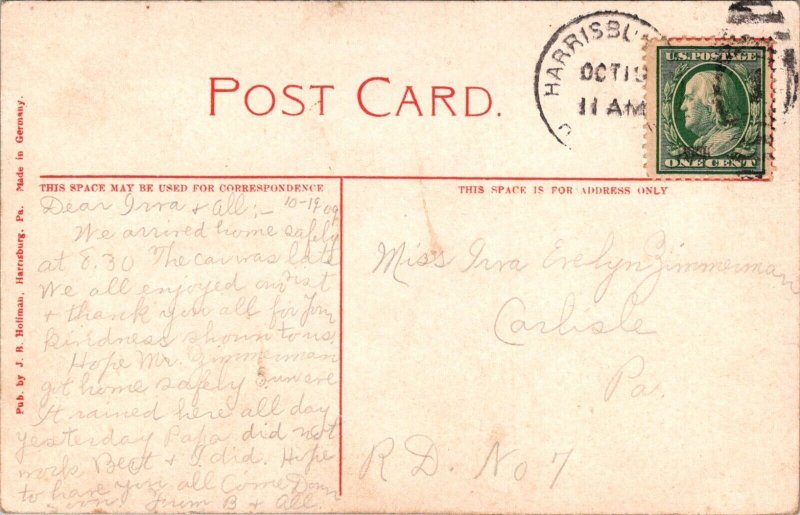 Vintage Postcard East State Street, Harrisburg, PA JO11