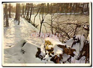 Postcard Modern Landscape under snow