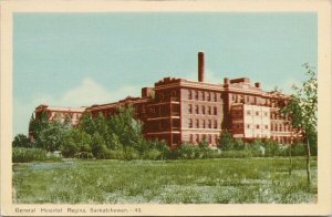 General Hospital Regina SK Saskatchewan Unused Peco Postcard F30