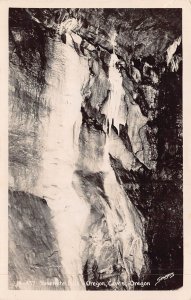 OREGON CAVES OREGON~YOSEMITE FALLS~1950 REAL PHOTO POSTCARD