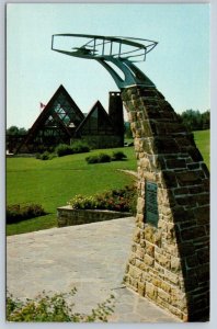 Silver Dart Monument, Alexander Bell Museum, Baddeck, Cape Breton NS Postcard