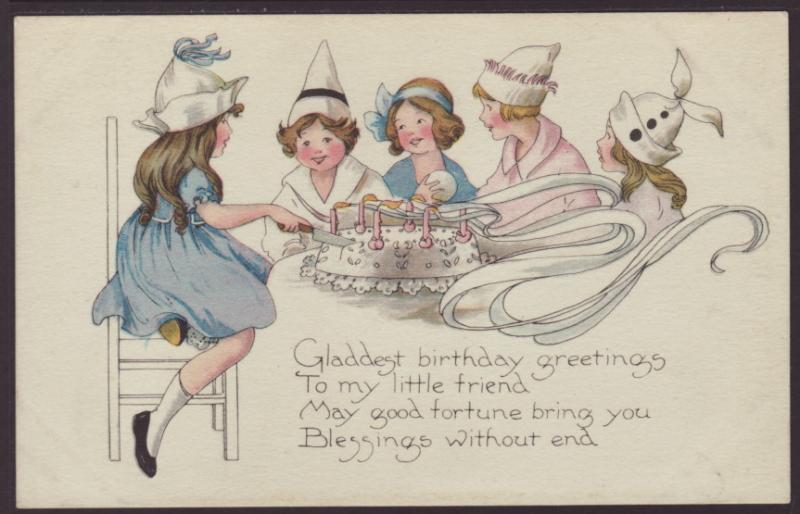 Gladdest Birthday Greetings,Girls,Cake