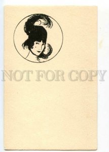 487928 ART NOUVEAU Portrait Belle Girl Fashion KRASOVSKY Vintage RAZSVET Lambert