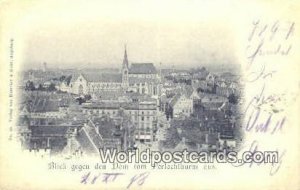 Blick gegen den Dom Perlachthurm aus Germany 1898 