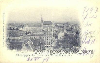 Blick gegen den Dom Perlachthurm aus Germany 1898 