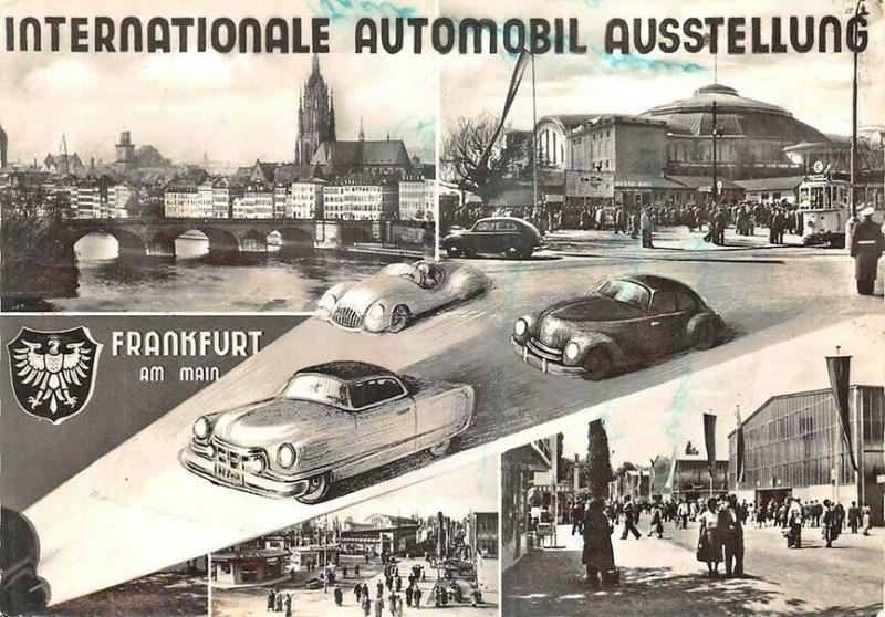 Frankfurt Germany International Automobile Exhibition Multi-View Postcard