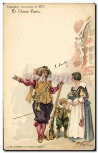 Old Postcard Fantasy Illustrator Old Paris Universal Exhibition of 1900 The s...