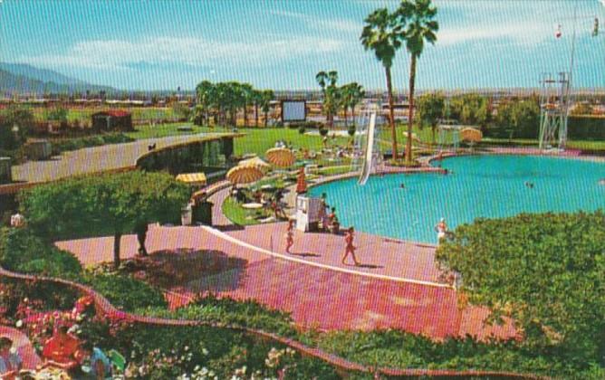 California Palm Desert Shadow Mountain Club Swimming Pool and Terrace