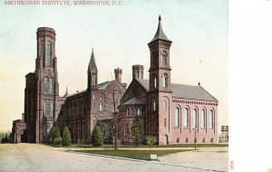 Vintage Postcard 1900's View of Smithsonian Institute Building Washington D. C.