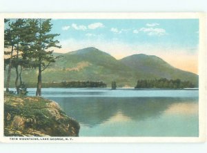 W-border LAKE SCENE Adirondacks - Lake George New York NY AE4695