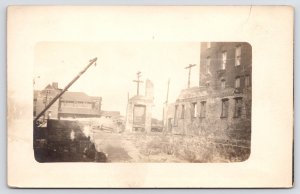 2 RPPC Crane Action Demolition, After Fire~Clean Up~Fire Escape~Hope it Worked!