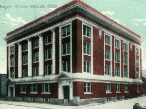 Circa 1905-10 Elks Temple, Grand Rapids, Michigan Vintage Postcard P7