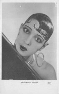 RPPC JOSEPHINE BAKER ACTRESS FRANCE BLACK AMERICANA REAL PHOTO POSTCARD (1930s)