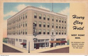 WEST POINT, Mississippi, 1930-1940's; Henry Clay Hotel