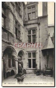 Postcard Old Orleans Home D & # 39Agnes Sorel Musee Jeanne d & # 39Arc